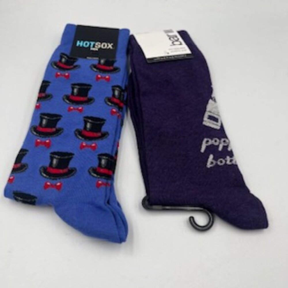 Hot Socks Party Crew Socks Casual / Dress Socks Mens Size 10-13 NWT
